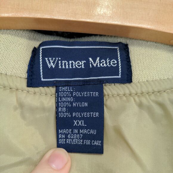 Winner Mate Men's V-Neck Golf Vest Tan XXL Lined Pockets Sleeveless - Picture 10 of 13